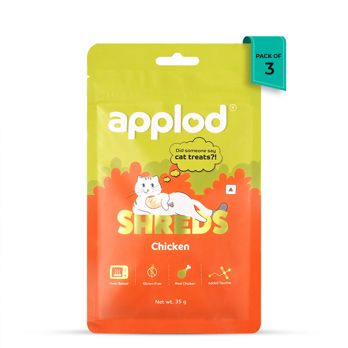 Applod Chicken Shreds Soft Cat Treat - 35g - Image 12
