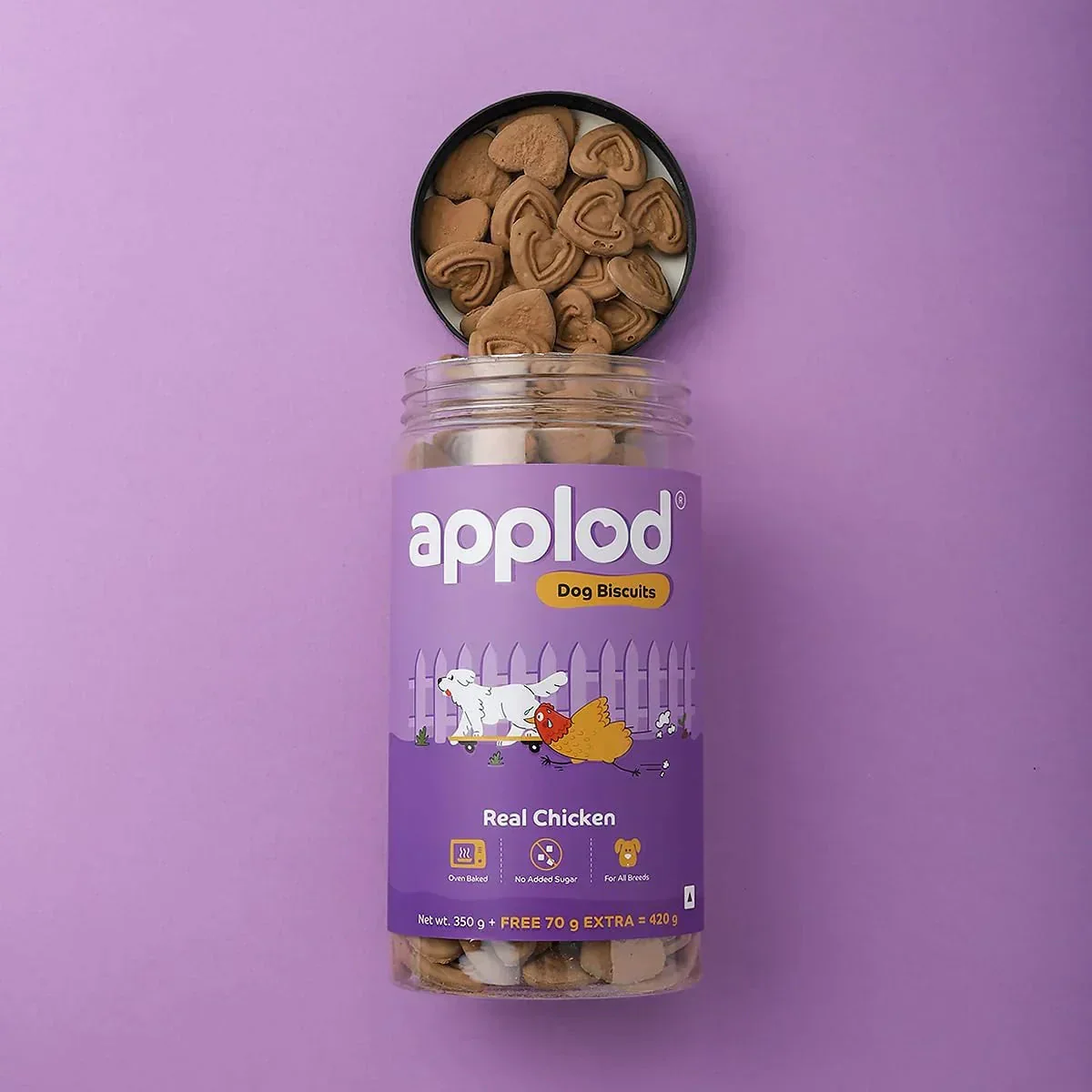 Applod Real Chicken Dog Biscuit - Image 8