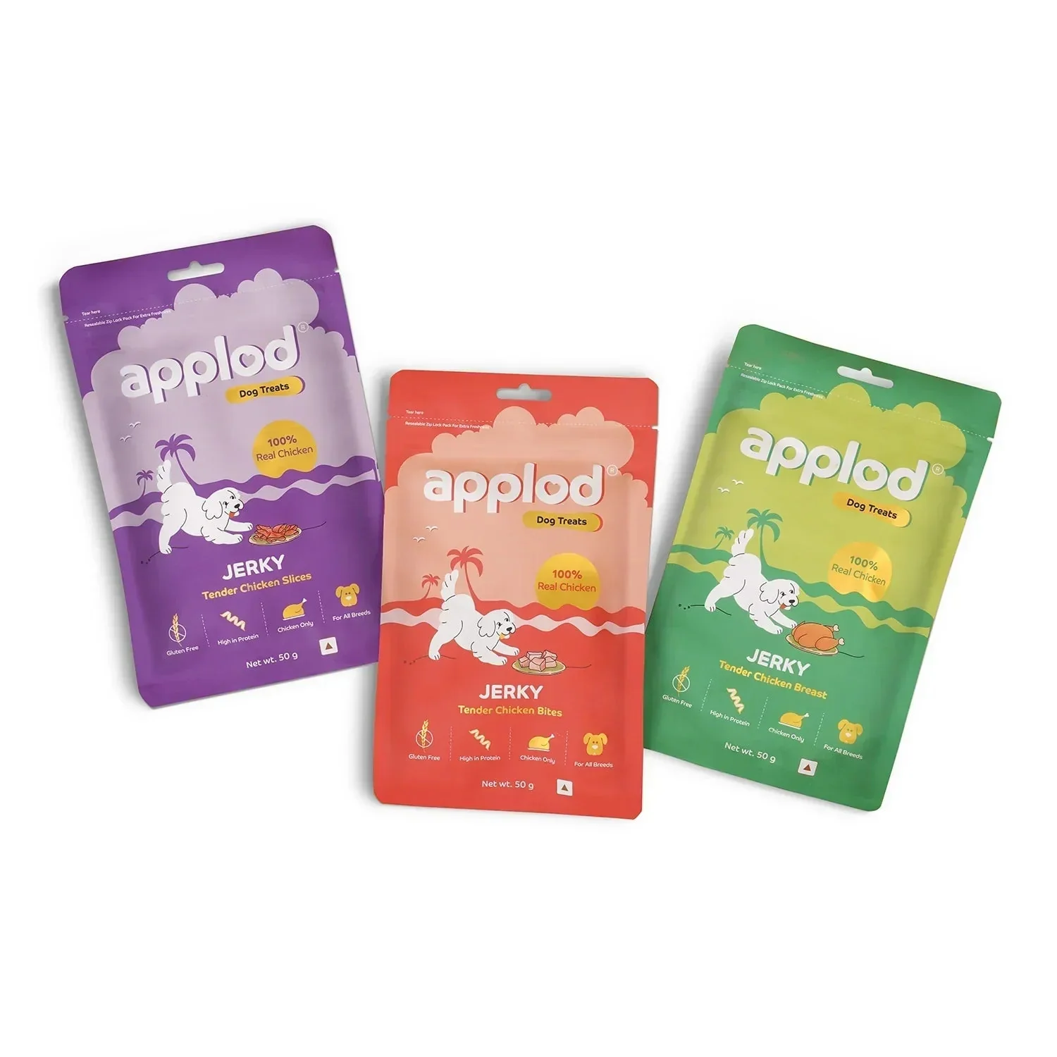 Applod Tender Chicken Jerky Bites Dog Treat - 50g - Image 11