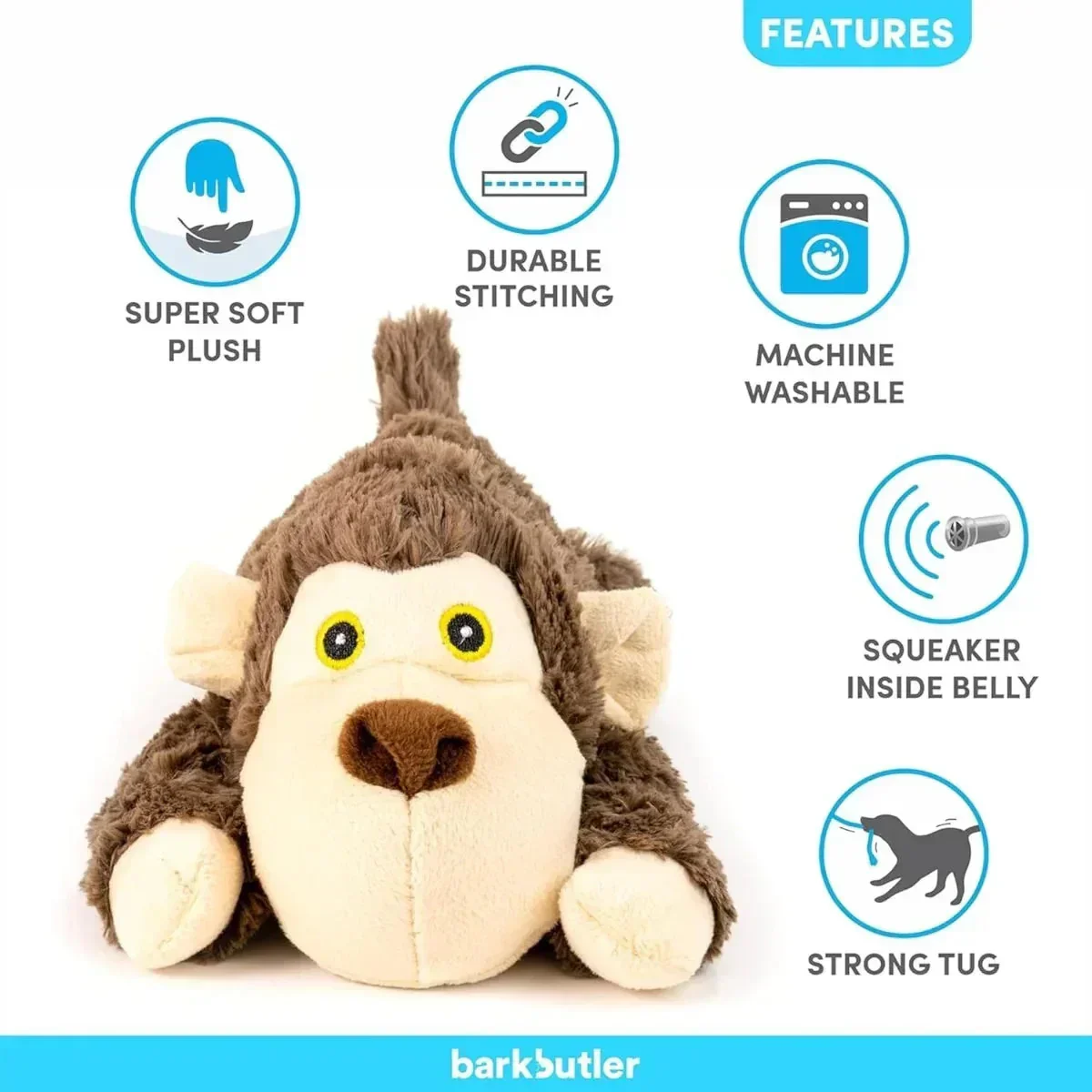 Barkbutler Jumboh The Bear Plush Dog Toy - Image 4