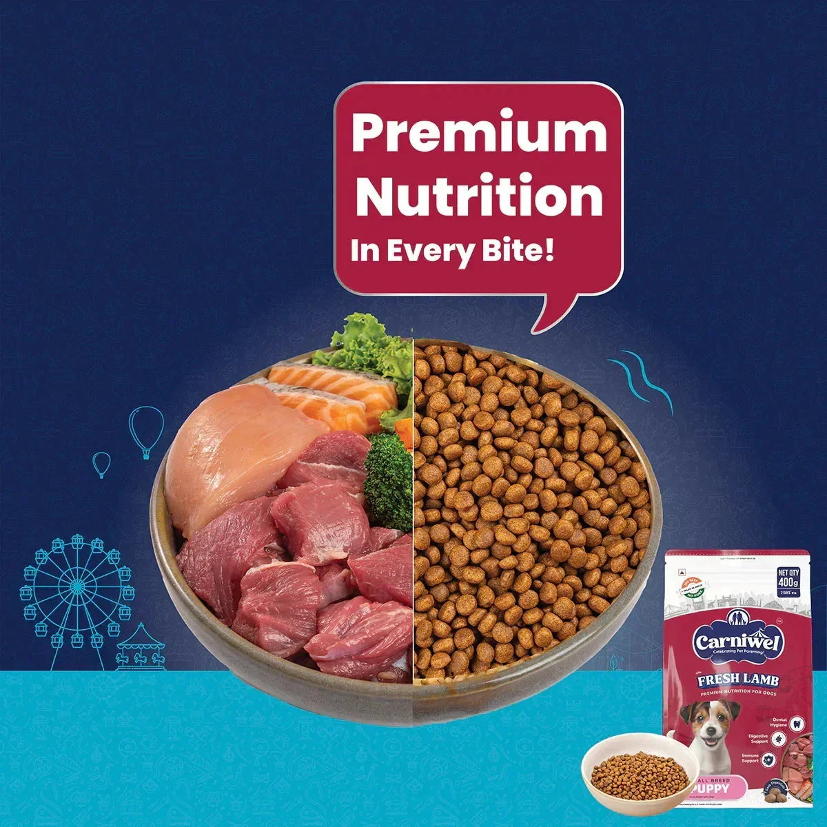Carniwel Fresh Lamb Dry Dog Food for Small Breed, Puppy - Image 7