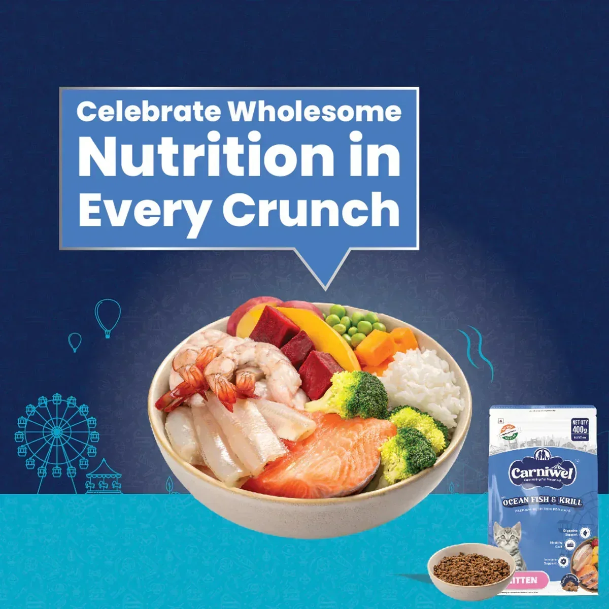 Carniwel Ocean Fish & Krill Dry Cat Food, Kitten - Image 7