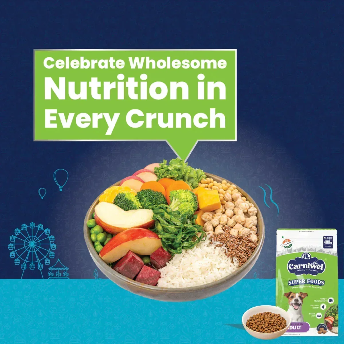 Carniwel Veg with Superfoods Dry Dog Food for Small Breed, Adult - Image 7
