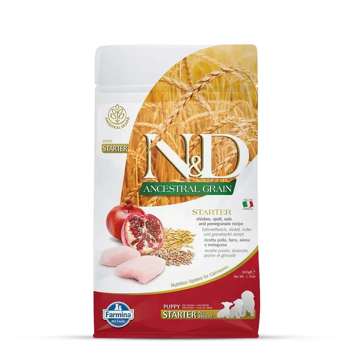 Farmina N&D Ancestral Grain Chicken & Pomegranate Starter Puppy Food - Dry Dog Food - All Breed - Image 9