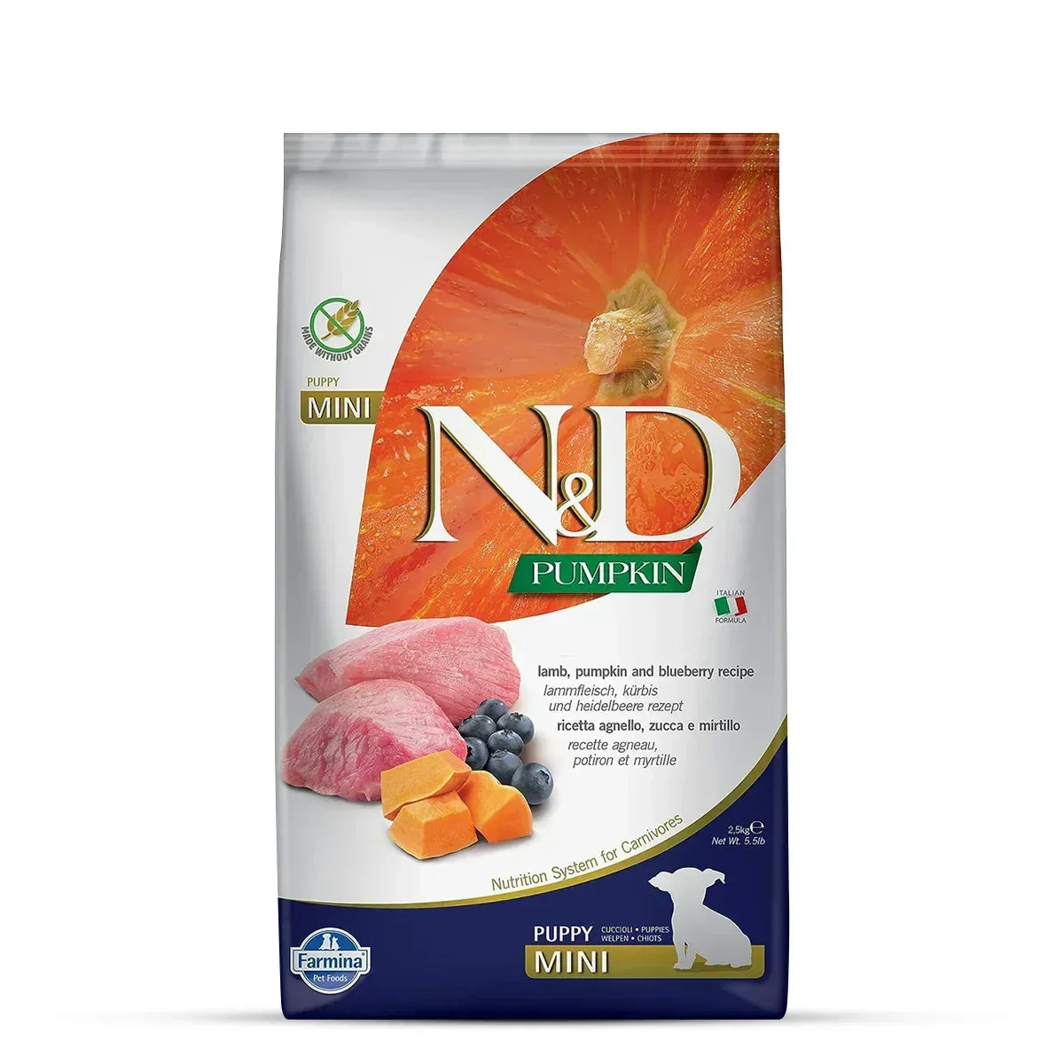 Farmina N&D Grain Free Pumpkin Lamb & Blueberry Dry Dog Food - Mini Breed Puppy - Image 10