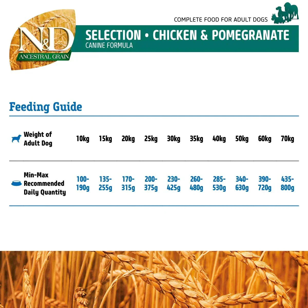 Farmina N& D Ancestral Grain Selection Chicken & Pomegranate Medium & Maxi Breed Adult Dry Dog Food - 12 + 3 kg - Image 5