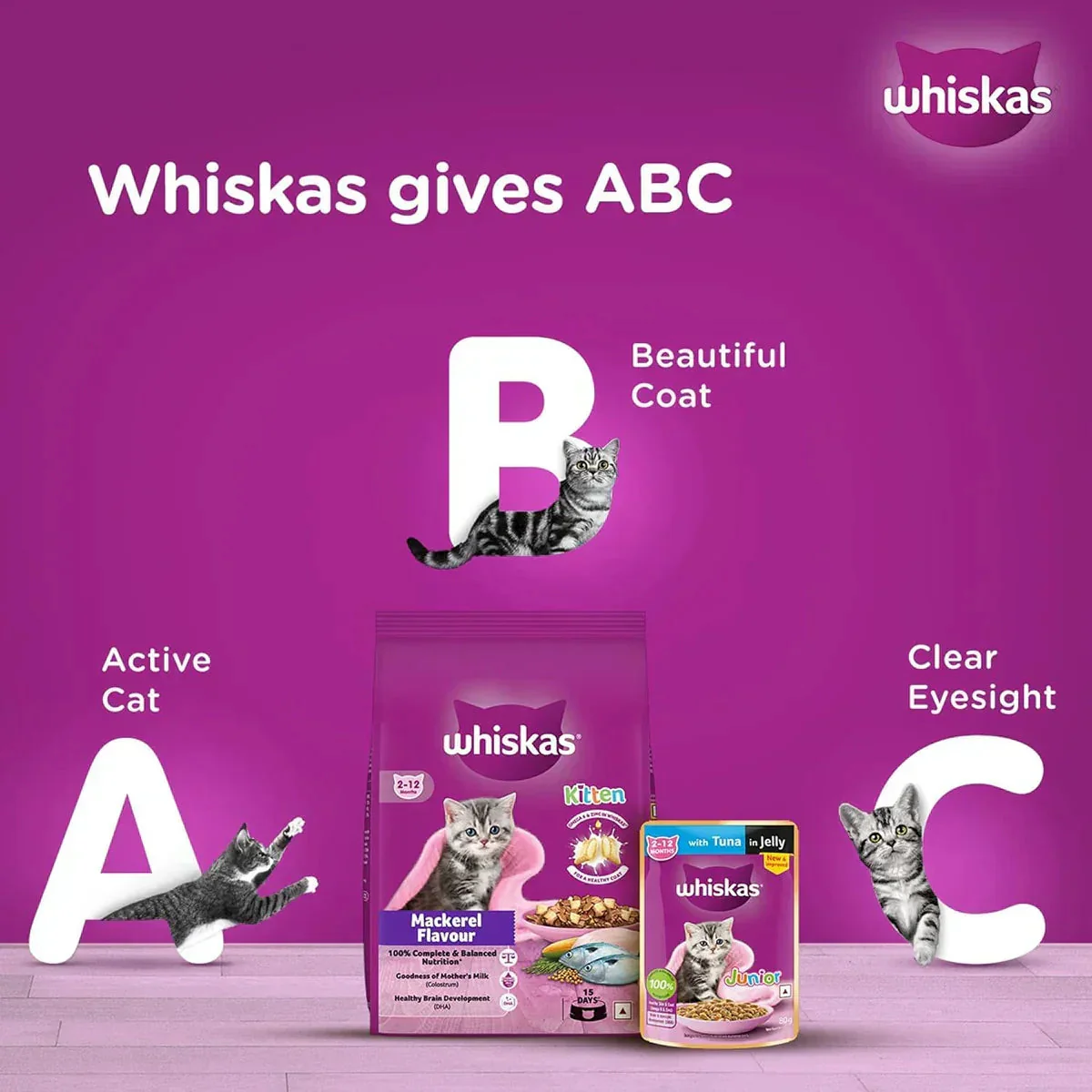 Whiskas Kitten (2-12 months) Mackerel Dry Food - 1.1 kg - Image 10