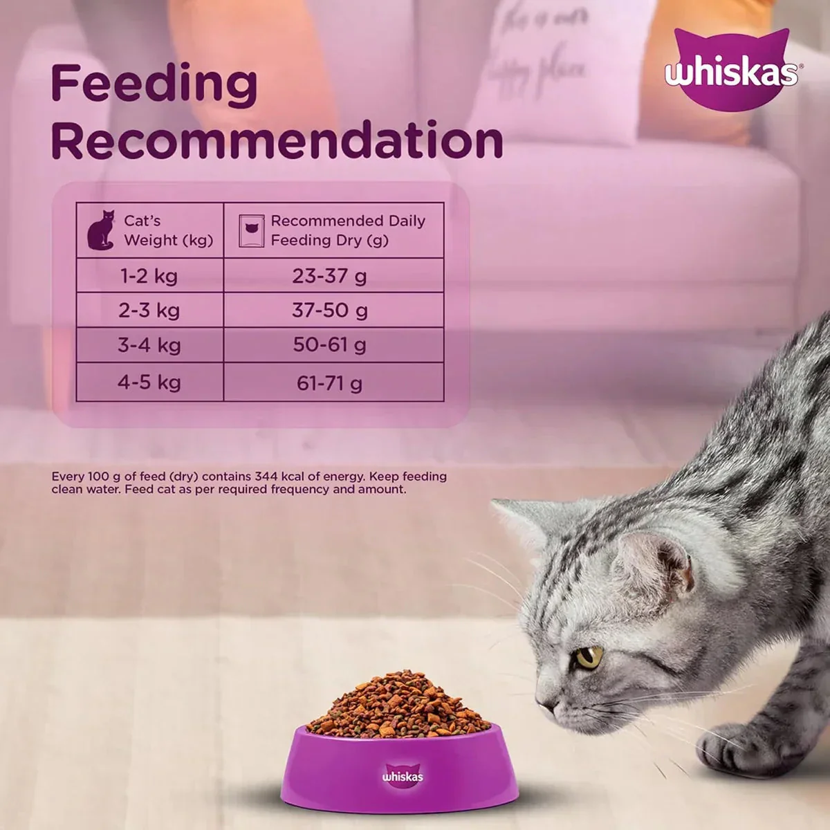 Whiskas Mackerel Dry Cat Food - All Breeds Adult (1+ year) - Image 5