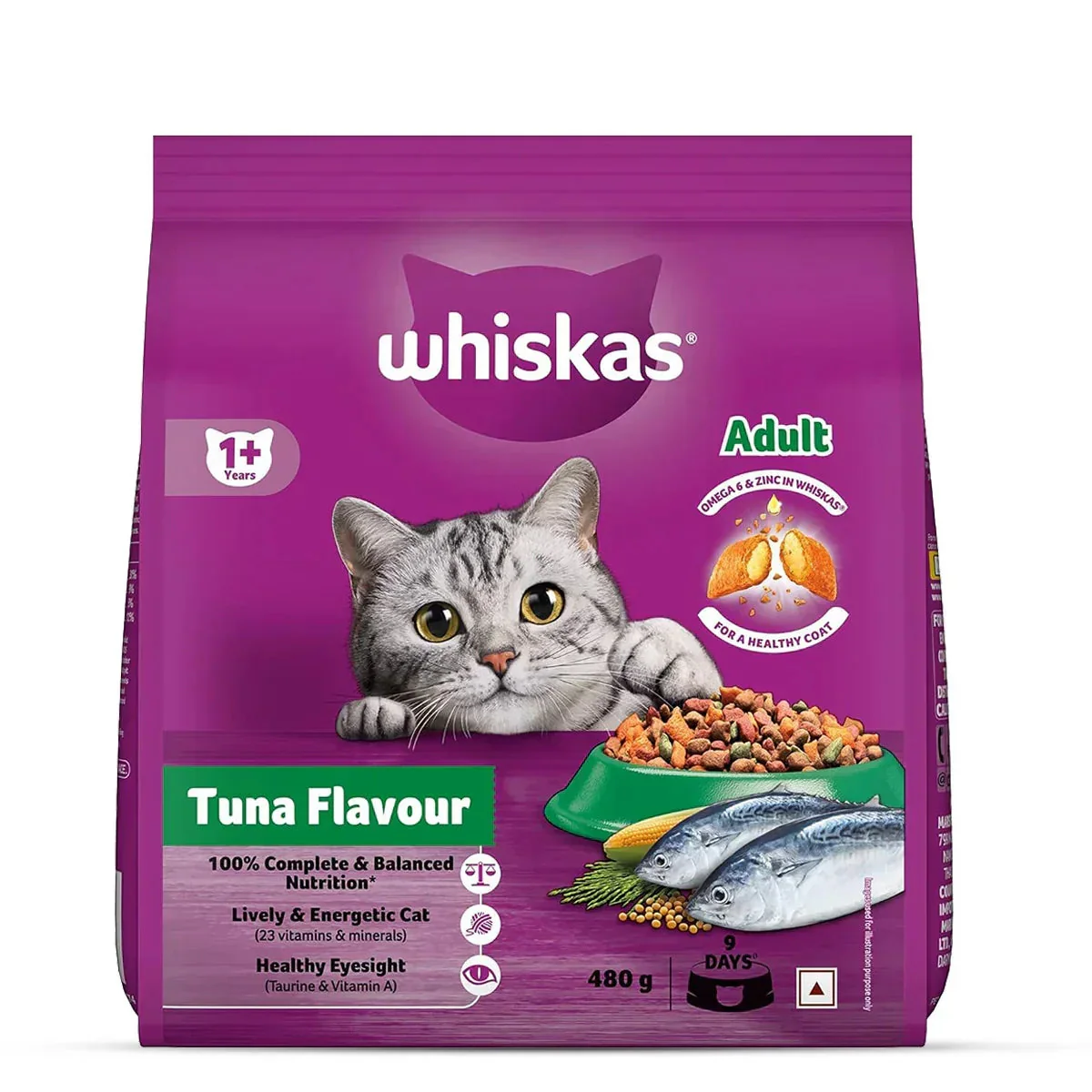 Whiskas Tuna Flavour Dry Cat Food - All Breeds Adult (+1 year) - Image 12
