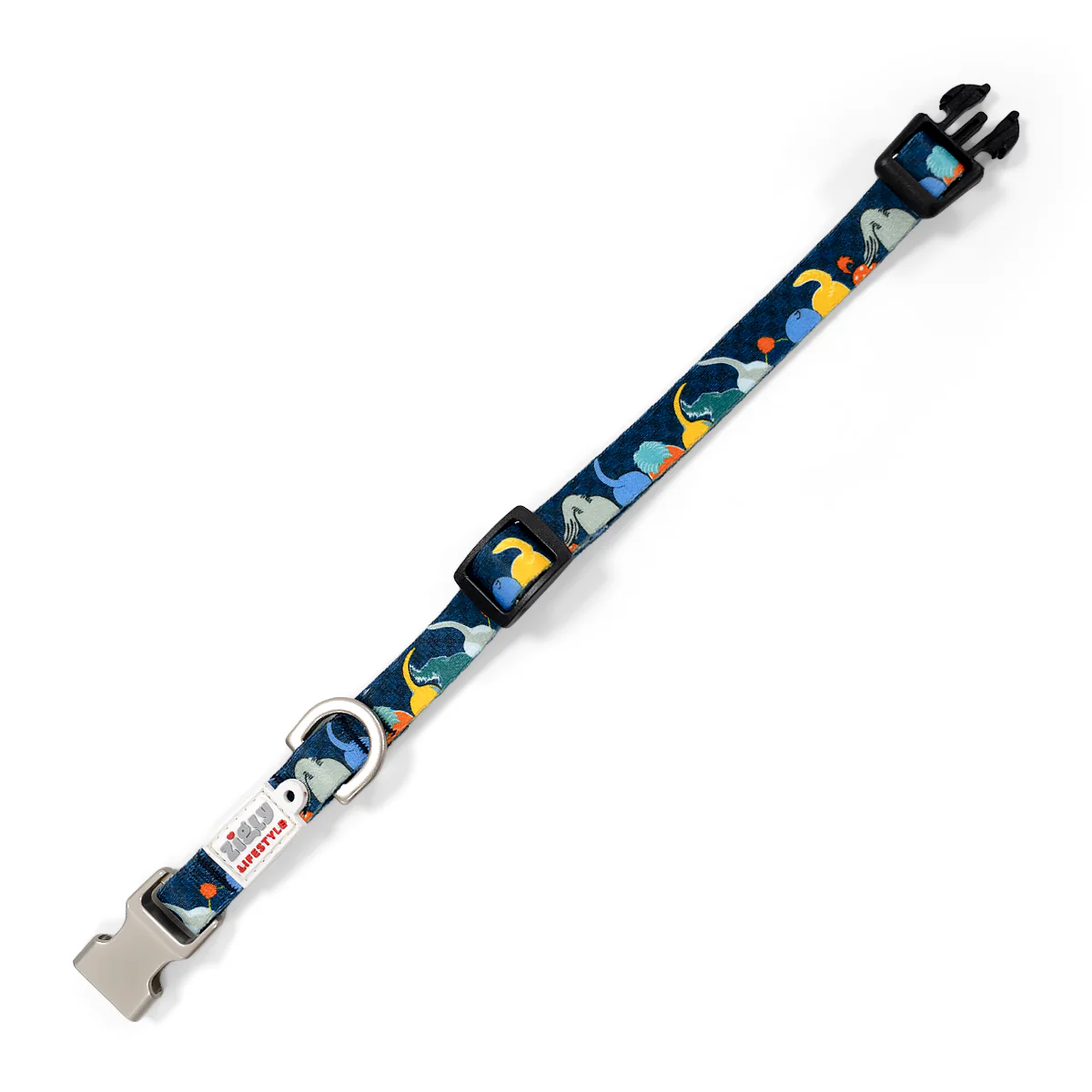Zigly Lifestyle Tropical Tails Adjustable Dog Collar - Image 4
